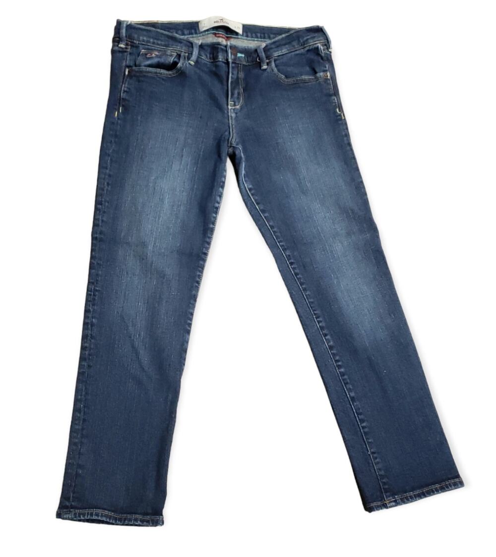 Hollister California Social Stretch Dark Washed Blue Jeans | Size 7 / 28